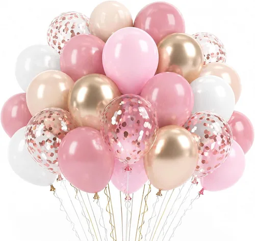 Vista 19 de Globos negros y dorados de graduación con globos de aluminio de graduación, globos metálicos de color negro, blanco, arena, beige, dorado