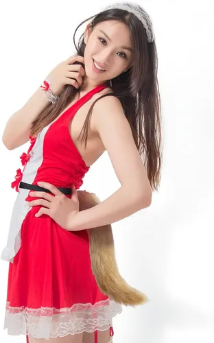 Vista 4 de Ravakeny Cola de zorro, cola de zorro de piel sintética, disfraz de Halloween Cosplay ajustable de cola de zorro peluda para adultos, niños, fiesta
