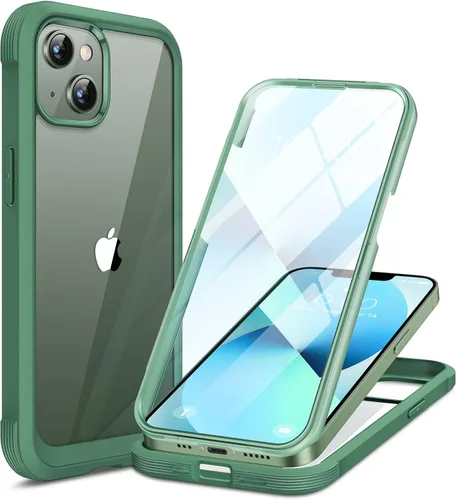 Vista 245 de Miracase Funda para iPhone SE de 3ª/2ª generación 2022 2020 de cuerpo completo con protector de pantalla de vidrio integrado, resistente protección
