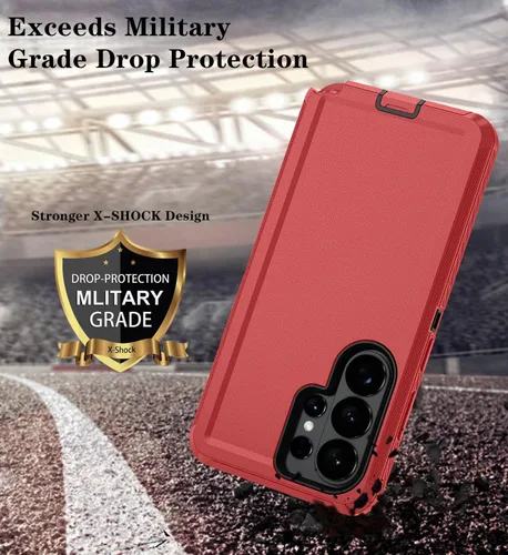 Vista 67 de ONOLA Funda compatible con Samsung Galaxy S24 Ultra con protector de pantalla HD, resistente a los golpes y a las caídas, funda de 3 capas