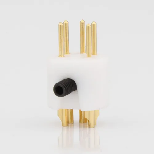 Vista 8 de Tocadiscos Tonearm 5 Pin macho DIN Conector de cobre puro macho DIN chapado en oro para REGA Linn ROKSAN macho 5 Pin conector