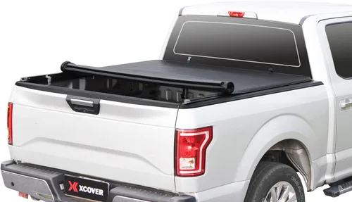 Vista 4 de XCOVER - Funda suave enrollable para cama, cubierta Tonneau compatible con Tacoma 2016-2023 con cama de 6 pies