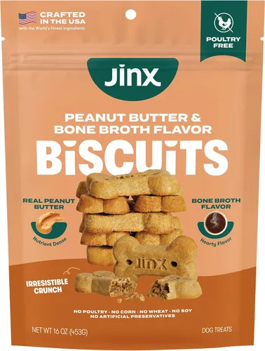 Vista 12 de Jinx Galletas para perros, golosinas horneadas al horno con caldo de hueso