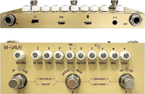 Vista 11 de SharkChili Fuzz Single Effect True Bypass para guitarra eléctrica Overdrive (sin fuente de alimentación)