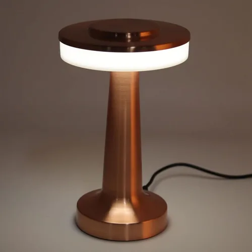 Vista 5 de ASHATA LED portátil con control táctil retro, lámparas de mesa modernas, 3 niveles de temperatura de color, luz nocturna recargable para hotel