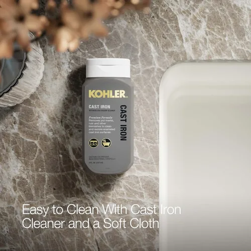 Vista 4 de KOHLER Iron/Tones K-5707-96 - Fregadero de cocina de 33 pulgadas en la parte superior/inferior, fregadero de cocina de un solo tazón, K-5707-96