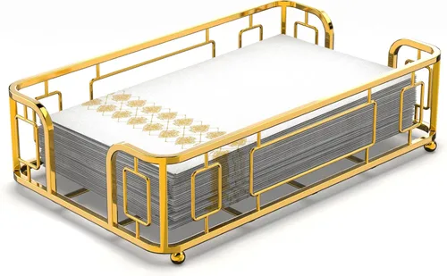 Vista 21 de Bandeja Soporte de Toallas de Invitados de Acrílico para Baño – Soporte Vertical para Toallas de Papel para Toallas de Mano Desechables, Organizador