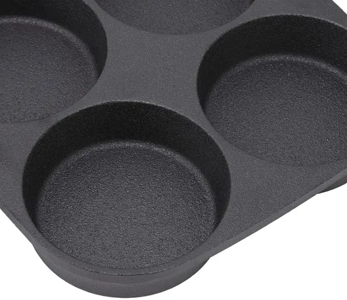 Vista 9 de CHICIRIS Sartén, olla, sartén para huevos de 4 tazas con mango de madera para desayuno, panqueques, tortillas