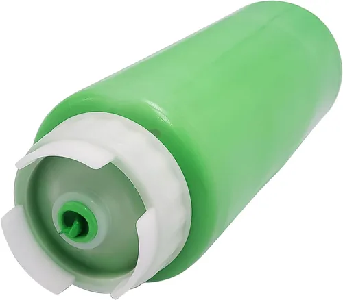 Vista 6 de Creative Mark Cylo FIFO - Botella exprimible vacía – Paquete de 12 – Botella invertida de 32 onzas con válvula de silicona antigoteo hermética