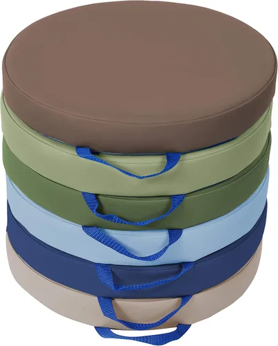 Vista 16 de SoftScape - Cojines de piso cuadrados de 15 pulgadas con asas; asientos flexibles para la educación a distancia en el hogar, guardería, preescolar