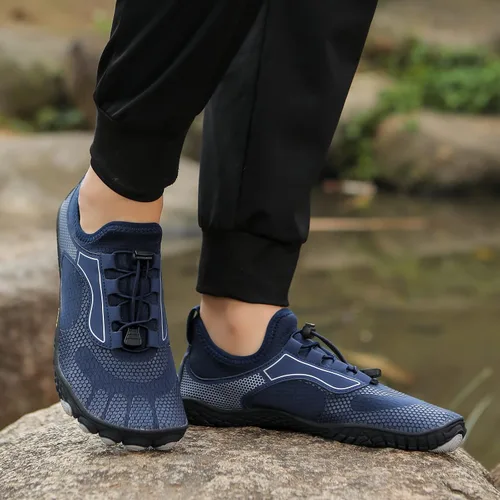 Vista 6 de Zapatos de agua para mujer, zapatos de playa descalzos, de secado rápido, para yoga, sin cordones, zapatos de natación para hombre