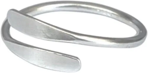 Vista 5 de Creations - Anillo de plata de ley 925 hecho a mano, anillo de dedo del pie ajustable, fino clásico delicado dedo abierto, anillos de meñique