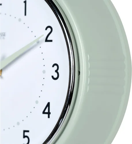 Vista 2 de La Crosse Clock 404-3024PH - Reloj de cuarzo de barrido silencioso de 9.5 pulgadas, color verde