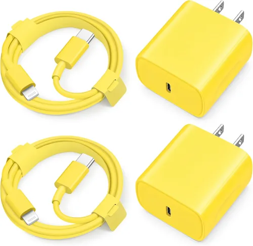 Vista 11 de Cargador súper rápido para iPhone 14, 13, 12, 11, paquete de 20 W, cargador de pared USB C rápido de 20 W, con cable de carga rápida de 6 pies