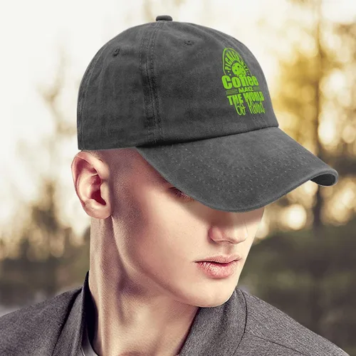 Vista 4 de devor Baseball Cap Pickleball and Coffee Make The World Go Round Dad Hat, Graphic Hat for Women