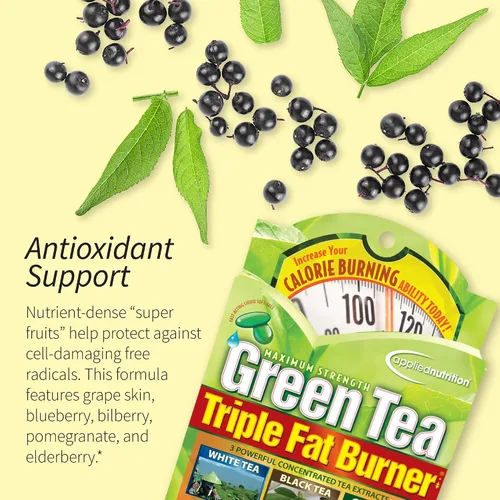 Vista 5 de Applied Nutrition Quemador de grasa de té verde - 30 geles blandos líquidos