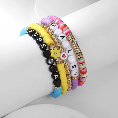 Vista 4 de AIMADE Taylor Album Inspired - Juego de pulseras bohemias en capas, pulseras de amistad, regalos de joyería para mujeres y niñas