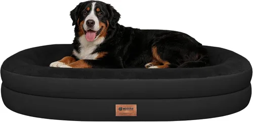 Vista 29 de Cama ortopédica lavable grande para perros: Cama de espuma viscoelástica impermeable para mascotas con refuerzos - Funda ortopédica extraíble