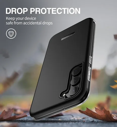 Vista 6 de SURITCH Funda para Samsung Galaxy S23 Plus, protector de pantalla integrado, protección de doble capa, protección completa, a prueba de golpes, Negro