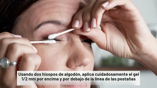 Vista 5 de Removedor de pestañas sensible para extensiones de pestañas - Gel removedor de extensiones de pestañas transparente - Removedor de extensiones