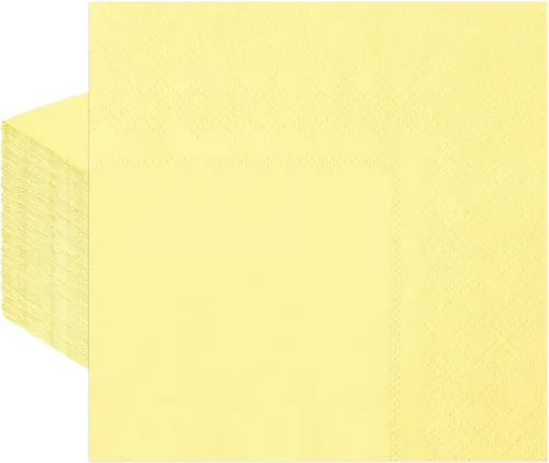 Vista 9 de 50 servilletas de cóctel de 3 capas de color azul bebé, servilletas de postre, servilletas de papel desechables para bodas, fiestas de cumpleaños