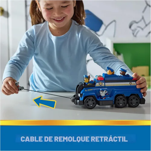 Vista 4 de PAW Patrol Vehículo Team Cruiser con 6 figuras coleccionables de cachorros