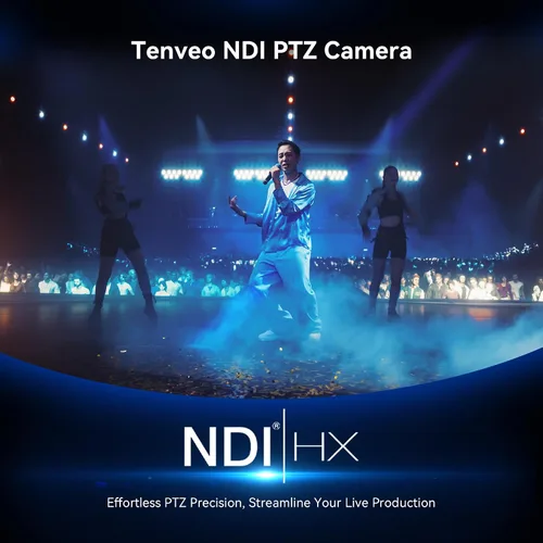 Vista 6 de Tenveo Cámara PTZ NDI, humanoide AI y seguimiento automático facial, zoom óptico 20X, 3G-SDI/HDMI/USB3.0/LAN (PoE) transmisión en vivo con luz