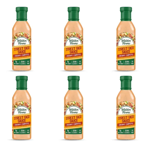 Vista 12 de Walden Farms Street Taco Sauce Creamy Chipotle - Sin calorías, sin gluten, bajo en carbohidratos, apto para dieta cetogénica, sin azúcar, sabor a