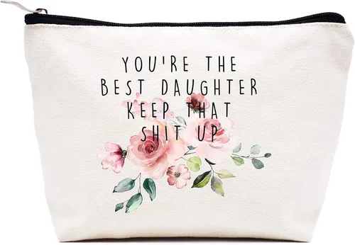 Vista 69 de LIBIHUA Bolsa de maquillaje para mujer, bolsa de cosméticos regalos para ella, bolsa de viaje femenina, Beige, 1 en mi era de Lacrosse Mom