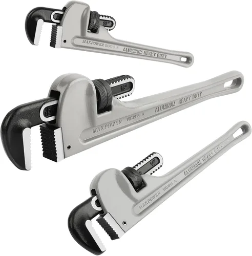 Vista 11 de MAXPOWER Llave de tubo de 10 pulgadas, llave de plomería ajustable de aluminio 40% más ligera