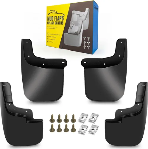 Vista 34 de Aleta de lodo Compatible con 2009-2010 Do-dge Ram 1500/2500/3500, 11-18 Ram 1500/2500/3500, Compatible con ruedas traseras simples, No es compatible
