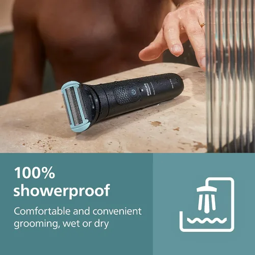 Vista 9 de Philips Norelco Body Groomer serie 7000, recortador corporal completo para hombre, cabezal flexible 2D que sigue el contorno, sistema de afeitado