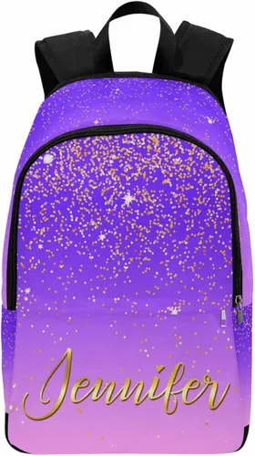 Vista 16 de MyPupSocks Mochila escolar personalizada con nombre personalizado mochila unisex, Multi 00, Personalizado