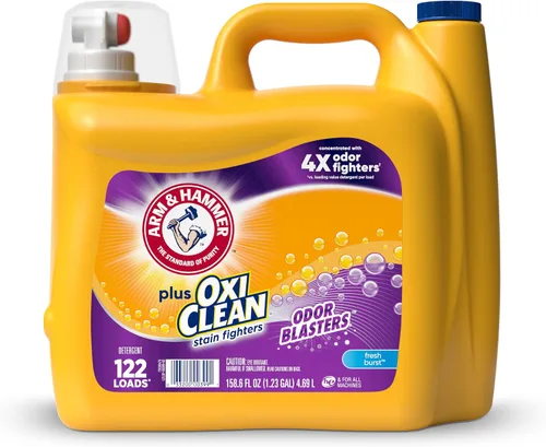 Vista 10 de ARM & HAMMER Plus OxiClean con Odor Blasters - Detergente líquido para ropa