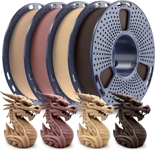 Vista 26 de SUNLU PLA+ 2.0 Filamento 0.07 in, paquete de carrete de 2.2 lbs, filamento de impresora 3D Pla Bundle-1kgx4-2230179
