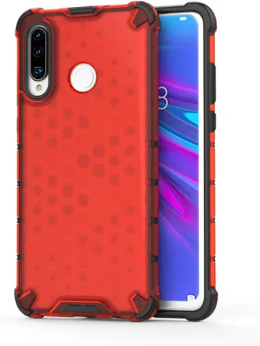 Vista 185 de Pzwoxukhov Funda compatible con Huawei Nova 3i, compatible con Huawei P Smart+ 2018 Honeycomb Anti-Drop Shock-Absorbing Case Negro