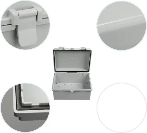 Vista 4 de Caja de conexiones IP65 de plástico ABS, a prueba de polvo, impermeable, caja de conexiones universal duradera para proyectos eléctricos