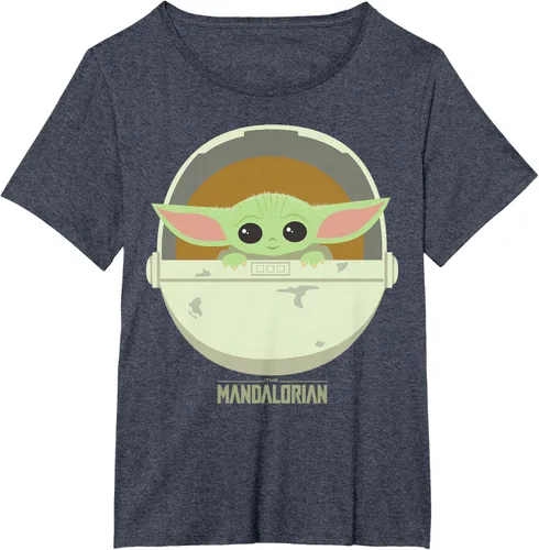 Vista 31 de Star Wars The Mandalorian The Child Bassinet - Camiseta con retrato Negro