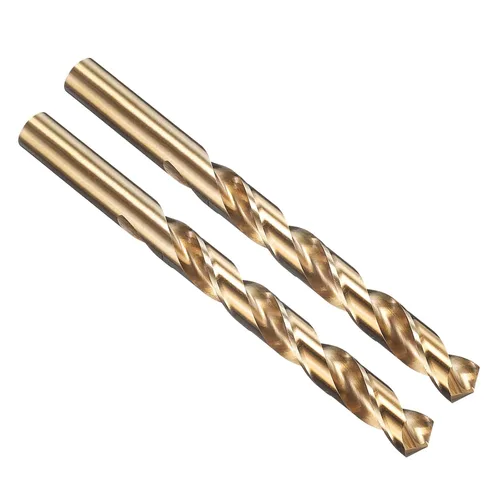 Vista 111 de PATIKIL Broca Jobber de 0.039 in, vástago recto M35 cobalto 5% acero de alta velocidad 135° acabado dorado para metal duro de acero inoxidable - 2