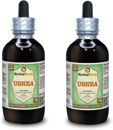 Vista 13 de Herbal Terra LLC Usnea (Usnea barbata) Glicerita, extracto líquido sin alcohol de talo seco, 2 onzas