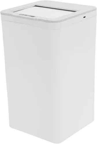 Vista 4 de POCREATION Bote de basura con sensor de movimiento sin contacto, cubo de basura eléctrico con sensor de patada automático de 9L con tapa
