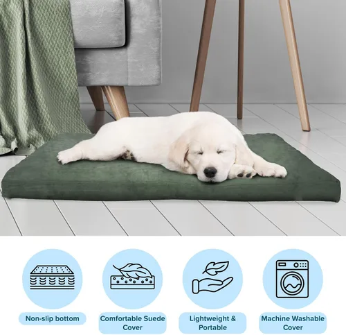 Vista 2 de PETMAKER - Cama ortopédica para perro resistente al agua con funda extraíble lavable, parte inferior antideslizante y espuma estilo caja de huevos