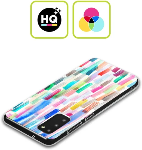 Vista 2 de Head Case Designs Officially Licensed Ninola Brushstrokes Multi Colorful Gel Case [Military Grade Protection] Compatible with Samsung Galaxy A53 5G