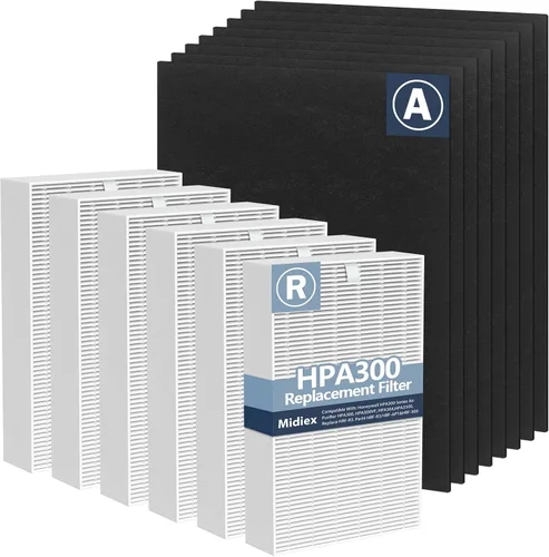 Vista 9 de Paquete de 3 filtros HEPA HPA300 de repuesto para purificadores de aire Honeywell serie HPA300 HPA300, HPA300VP, HPA304, HPA3300, reemplazo HRF-R3