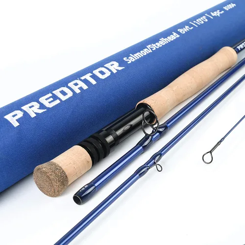 Vista 10 de M MAXIMUMCATCH Maxcatch Predator Big Game y caña de pescar con mosca de agua salada: 7'11''/9'2''/10', 4 piezas, 8/9/10/11/12