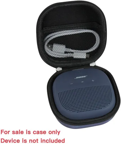 Vista 2 de Hermitshell Estuche rígido de viaje para altavoz Bluetooth portátil Bose SoundLink Micro de 2ª generación / 1ª generación (negro)