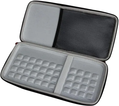 Vista 4 de Hermitshell Estuche rígido de viaje para teclado Bluetooth inalámbrico Apple MC184LL/B (PU, negro)