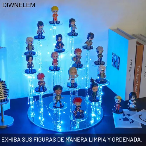 Vista 6 de Soporte de exhibición de 16 niveles para cupcakes, soporte elevador de acrílico para cupcakes, soporte para cupcakes, coleccionables, figuras