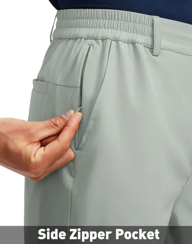 Vista 3 de G Gradual Men's Golf Shorts with 5 Pockets 9" Light Weight Stretch Quick Dry Casual Dress Work Shorts for Men