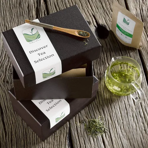 Vista 2 de Famosa caja de regalo de té verde - Para los amantes del té verde - Selección de té suelto especial para el amante del té en tu vida - Muestra de té